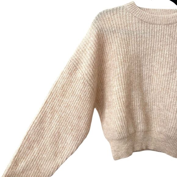 PIPPA RIDLEY Giselle Mohair Crewneck Sweater Beige NWT Small - Picture 4 of 6